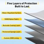 yuzhiyuan Small Fishing Bag with Rod Strap, Small Tackle Bag – Tackle Boxes & Gear,Portable & Lightweight, Move Freely, Cast Smoothly - Fishing Gifts for Men (Large - Black)