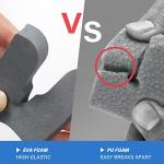 Simple Deluxe Horizontal Fishing Rod Holders Wall-Mounted – Fishing Rod Rack Great Fishing Pole Holder for Garage, Simple Deluxe Fishing Rod Rack Holds Up to 6 Rods, 13.6" Grey, 1 Pair