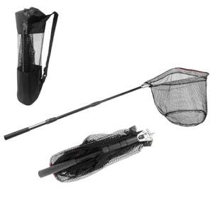 Fishing Net with Handle with Storage Bag,Portable Telescopic Fishing Net Telescoping Handle,Fish Net,Fishing Nets,Extend to 40-63 Inches for Kids Men Women (1 Pack - 50" Full + 1 Carry Bag)