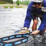 PLUSINNO Floating Fishing Net for Steelhead, Salmon, Fly, Kayak, Catfish, Bass, Trout Fishing, Rubber Coated Landing Net for Easy Catch & Release, Compact & Foldable for Easy Transportation & Storage