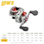 Lew's Laser MG Speed Spool SLP Baitcast Fishing Reel, Graphite Frame, Premium 8 Stainless Steel Ball Bearings