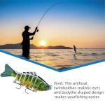 Bionic Swimming Lure - Suitable for All Kinds of Waters,3D Bionic Swimming Lure Swims Just Like a Real Injured Bait Fish, Amazing Fishing Gear Gifts for Family Fishing (A5)