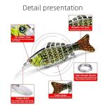 Bionic Swimming Lure - Suitable for All Kinds of Waters,3D Bionic Swimming Lure Swims Just Like a Real Injured Bait Fish, Amazing Fishing Gear Gifts for Family Fishing (A5)