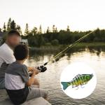 Bionic Swimming Lure - Suitable for All Kinds of Waters,3D Bionic Swimming Lure Swims Just Like a Real Injured Bait Fish, Amazing Fishing Gear Gifts for Family Fishing (A5)