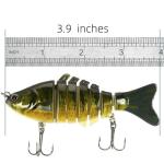 Bionic Swimming Lure - Suitable for All Kinds of Waters,3D Bionic Swimming Lure Swims Just Like a Real Injured Bait Fish, Amazing Fishing Gear Gifts for Family Fishing (A5)
