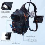 Fishing Backpack with Tackle Boxes,Waterproof Fishing Shoulder Bag for Fishing Gear,Fish Sling Bag with Fishing Lures Kit,Fish Hook Remover Tool,Fish Lip Gripper,Fishing Plier,Gifts for Men (Green)