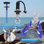 Fishing Backpack with Tackle Boxes,Waterproof Fishing Shoulder Bag for Fishing Gear,Fish Sling Bag with Fishing Lures Kit,Fish Hook Remover Tool,Fish Lip Gripper,Fishing Plier,Gifts for Men (Green)