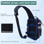 Fishing Backpack with Tackle Boxes,Waterproof Fishing Shoulder Bag for Fishing Gear,Fish Sling Bag with Fishing Lures Kit,Fish Hook Remover Tool,Fish Lip Gripper,Fishing Plier,Gifts for Men (Green)