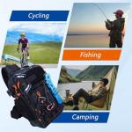 Fishing Backpack with Tackle Boxes,Waterproof Fishing Shoulder Bag for Fishing Gear,Fish Sling Bag with Fishing Lures Kit,Fish Hook Remover Tool,Fish Lip Gripper,Fishing Plier,Gifts for Men (Green)