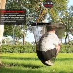 Drasry High Load-Bearing Aluminum Ring Bridge and Pier Fishing Net Rubber Coating Landing Net Foldable Drop Net for Saltwater Freshwater Pier Fishing Baskets 49.2 FT Rope（23.6 * 23.6 * 27.5 in）