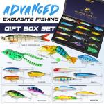 PLUSINNO Fishing Lures kit, Bass Fishing Lures for Freshwater，Fishing Gear Set 2025 Christmas Fishing Gifts for Men, Fishermen, Angler