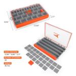 KastKing HyperSeal Waterproof Tackle Box, Waterproof 3600 and 3700 Tackle Trays, Fishing Tackle Box Organizer with Removable Dividers, Lure Box and Terminal Tackle Storage