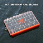 KastKing HyperSeal Waterproof Tackle Box, Waterproof 3600 and 3700 Tackle Trays, Fishing Tackle Box Organizer with Removable Dividers, Lure Box and Terminal Tackle Storage