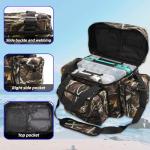 BalanZze Fishing Tackle Bag for Saltwater or Freshwater, Water-Resistant 3600 Tackle Box Bag, Fishing Bags for men 19.68 * 11.81 * 9.84in Camouflage Color