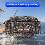 BalanZze Fishing Tackle Bag for Saltwater or Freshwater, Water-Resistant 3600 Tackle Box Bag, Fishing Bags for men 19.68 * 11.81 * 9.84in Camouflage Color