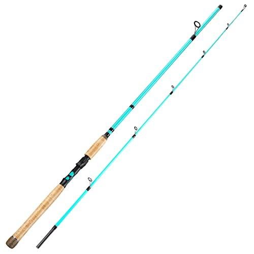 Sougayilang Inshore Saltwater Fishing Rods, Spinning Rods and Casting Rods with AAA Cork Handles,IM7 Toray Carbon Blanks- 7' (Blue- Spinning)