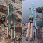 Sougayilang Inshore Saltwater Fishing Rods, Spinning Rods and Casting Rods with AAA Cork Handles,IM7 Toray Carbon Blanks- 7' (Blue- Spinning)