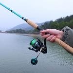 Sougayilang Inshore Saltwater Fishing Rods, Spinning Rods and Casting Rods with AAA Cork Handles,IM7 Toray Carbon Blanks- 7' (Blue- Spinning)