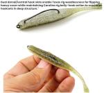 90-Count Slow Sinking Soft Fishing Lures Paddle Tail Worm Kit, 3 in - 6 Colors (15pcs Each Color) Tail-Wagging Soft Baits with Salt-Infused for Bass/Walleye/Crappie