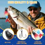 Advent Calendar 2025 Fishing Lures - 24 Days of Christmas Countdown with Minnow Popper Crank Baits with Hooks – Christmas Surprise Gift for Men Father Fishing Enthusiasts Grandpa Brother Boyfriend