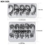 Fishing Hooks for Bass Fishing - 50pcs EWG Offset Worm Hook Texas Rig Hooks for Freshwater Saltwater Size 1/0 2/0 3/0 4/0 5/0 - Soft Lures Worms Plastics Bait Fishing Hook with Tackle Box
