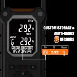 SNAIL TRAIL Fish Scale with Lip Gripper, 50 lbs Tournament Bass Scale with 8 Storage Bins, Digital Fishing Weight Scale with Hook & Clamp, High Contrast Hanging Weigher for Boat, Fishing Gifts for Men