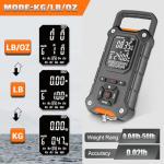 SNAIL TRAIL Fish Scale with Lip Gripper, 50 lbs Tournament Bass Scale with 8 Storage Bins, Digital Fishing Weight Scale with Hook & Clamp, High Contrast Hanging Weigher for Boat, Fishing Gifts for Men