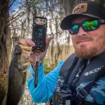 SNAIL TRAIL Fish Scale with Lip Gripper, 50 lbs Tournament Bass Scale with 8 Storage Bins, Digital Fishing Weight Scale with Hook & Clamp, High Contrast Hanging Weigher for Boat, Fishing Gifts for Men