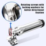 Fishing Rod Holder for Boat, 316 Stainless Steel Tournament Style Fishing Rod Holder Clamp on 1" Rail, 360 Adjustable Fishing Pole Holder (2 Pack)