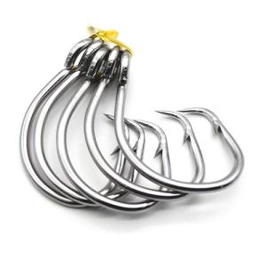 11/0-16/0 Big Game White Forged Offset Circle Hooks Shark & Swordfish (Pack of 10)