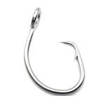 11/0-16/0 Big Game White Forged Offset Circle Hooks Shark & Swordfish (Pack of 10)