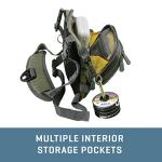Allen Company Bear Creek Micro Fly Fishing Chest Pack, Fits 2 Medium Tackle/Fly Boxes, Green