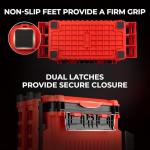 MadBite By KastKing RigHub Portable Tackle Storage Box, Adjustable Rod Holder, Cup Holder, Removable Dividers, Ideal for Fishing Lures and Gear Storage, Kayak Fishing, Ice Fishing