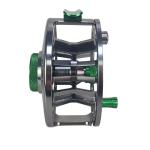 Aventik FLK II Fly Fishing Reel Aluminum Trout 3/5, 5/7, 7/9wt Large Arbor Freshwater Fly Reel with Line. (Silver-Without Line, 5/7)