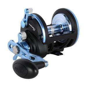PENN Warfare II Star Drag Conventional Fishing Reel, Size 30, Graphite Body & Sideplates, Brass Main Gear, HT-100 Drag System, Auto-Engaging Gears