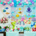 Shappy 6 Pack Natural Fish Net Decorative Cotton Fishnet Decor for Pirate Party, Mermaid Nautical Hawaii Luau Ocean Themed Wall Hanging Beach Bash Decoration Supplies (Beige)