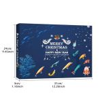 Fishing Lure Advent Calendar 2025 24 Days of Fishing Bait Christmas Advent Calendar 2025 Fishing Gift for Fishermen Adult Teen Boys Mystery Tackle Box Surprise Countdown