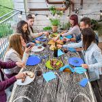 Shappy 6 Pack Natural Fish Net Decorative Cotton Fishnet Decor for Pirate Party, Mermaid Nautical Hawaii Luau Ocean Themed Wall Hanging Beach Bash Decoration Supplies (Beige)