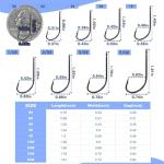Natufish 50Pcs High Carbon Steel Fishing Hooks - Corrosion Resistant for Saltwater & Freshwater Fishing, Long Shank Straight Point Catfish Hooks and Versatile Fish Hook (8#_50pcs)