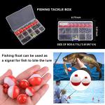 Fishing Tackle Kit, 160pcs Basic Bobbers and Hooks Assortment With Octopus Circle, Baitholder Hooks, Sinker Weights, Terminal Tackle Box for Trout Catfish Panfish