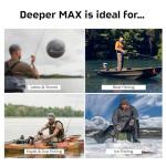 Deeper MAX Castable GPS Fish Finder– Portable Chirp Sonar Depth and Fish Finder for Boat Fishing, Ice Fishing, Shore Fishing - Personal 3D Depth Maps with User-Friendly Free App