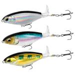 Top Water Bass Fishing Lures - Floating Baits with 360° Rotating Tail for Freshwater & Saltwater
