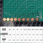 Dr.Fish 100 Pack EWG Hooks Bass Fishing Worm Hooks Extra Wide Gap Freshwater Fishing Carolina/Texas Rig #4