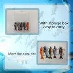 Robotic Fishing Lure, 3D Swimming Bait for Freshwater & Saltwater, Lifelike Fishing Lures, Fishing Gear Attracts Fishing Lures Walleye Trout Bass for Beginners, Amateurs and Professionals (5PCS)