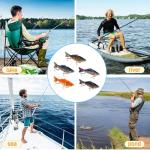 Robotic Fishing Lure, 3D Swimming Bait for Freshwater & Saltwater, Lifelike Fishing Lures, Fishing Gear Attracts Fishing Lures Walleye Trout Bass for Beginners, Amateurs and Professionals (5PCS)