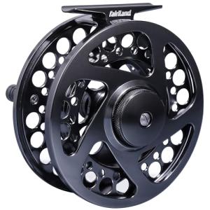 fairiland TURMAX Fly Reel Large Arbor CNC-Machined Fly Fishing Reel 3/4, 5/6, 7/8, from Bar Stock Aluminum with Sealed Carbon Drag (7/8wt)
