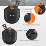 MYSOAS Fly Fishing Net – Collapsible Foldable Tenkara Landing Net for Trout & Backpacking, Ultralight Compact Hiking Fishing Net with Rubber Coated Mesh for Catch & Release