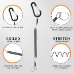 MYSOAS Fly Fishing Net – Collapsible Foldable Tenkara Landing Net for Trout & Backpacking, Ultralight Compact Hiking Fishing Net with Rubber Coated Mesh for Catch & Release