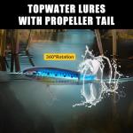 THKFISH Fishing Lures Kit with Multi Jointed Swimbaits Surface Popper Crankbaits Pencil Minnow Frog, 28pcs Topwater Trout Bass Fishing Tackle Gift Set for Saltwater Freshwater