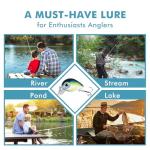 TRUSCEND Crankbaits Fishing Lures Hard Swimbait for Bass Trout Crappie Crank Baits Freshwater and Saltwater